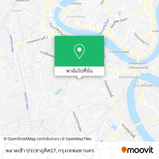 ตลาดเช้า ประชาอุทิศ27 แผนที่