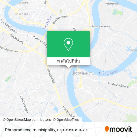 Phrapradaeng munisipality แผนที่