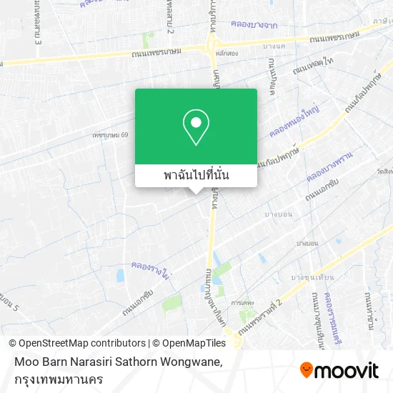 Moo Barn Narasiri Sathorn Wongwane แผนที่