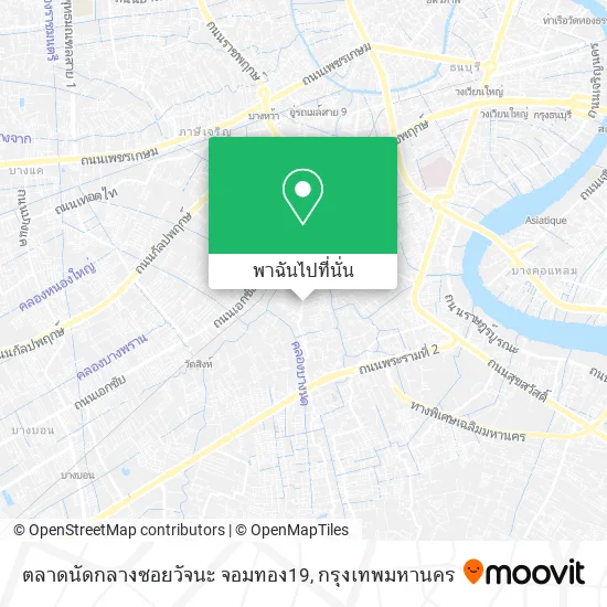 ตลาดนัดกลางซอยวัจนะ จอมทอง19 แผนที่