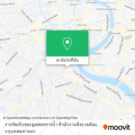 งานจัดเก็บขยะมูลฝอยทางน้ำ สำนักงานสิ่งแวดล้อม แผนที่