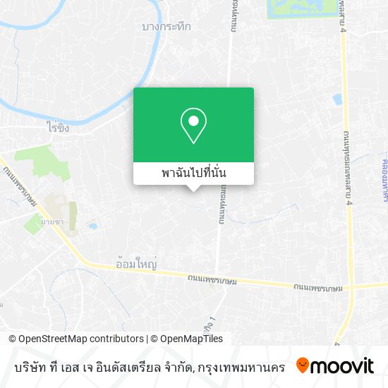 บริษัท ที เอส เจ อินดัสเตรียล จำกัด แผนที่