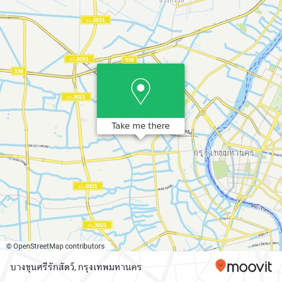 บางขุนศรีรักสัตว์ แผนที่