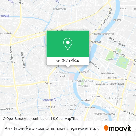 ข้างกำแพงกั้นแสงแดดและดวงดาว แผนที่