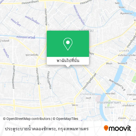 ประตูระบายน้ำคลองชักพระ แผนที่