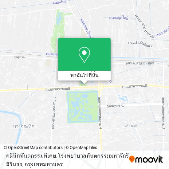 คลินิกทันตกรรมพิเศษ, โรงพยาบาลทันตกรรมมหาจักรีสิรินธร แผนที่