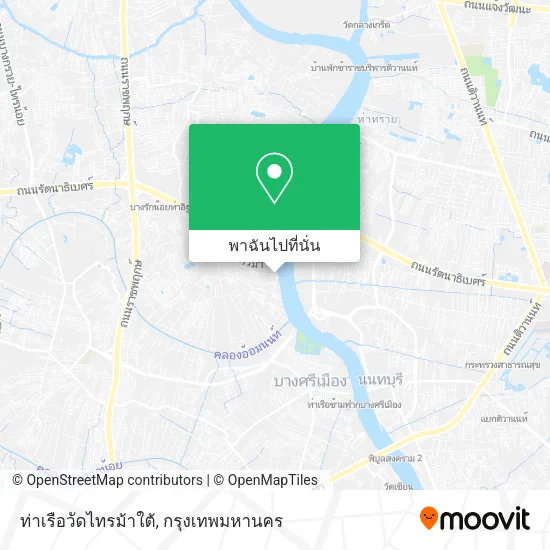 ท่าเรือวัดไทรม้าใต้ แผนที่