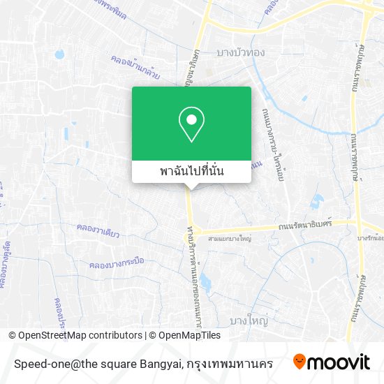 Speed-one@the square Bangyai แผนที่