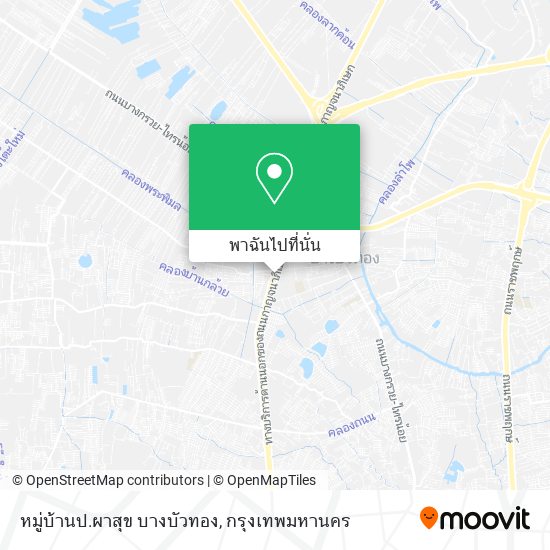 หมู่บ้านป.ผาสุข บางบัวทอง แผนที่