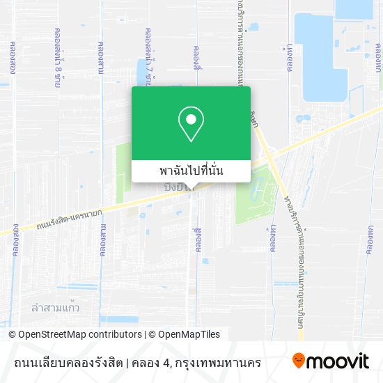 ถนนเลียบคลองรังสิต | คลอง 4 แผนที่