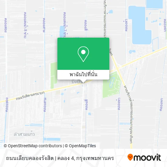 ถนนเลียบคลองรังสิต | คลอง 4 แผนที่