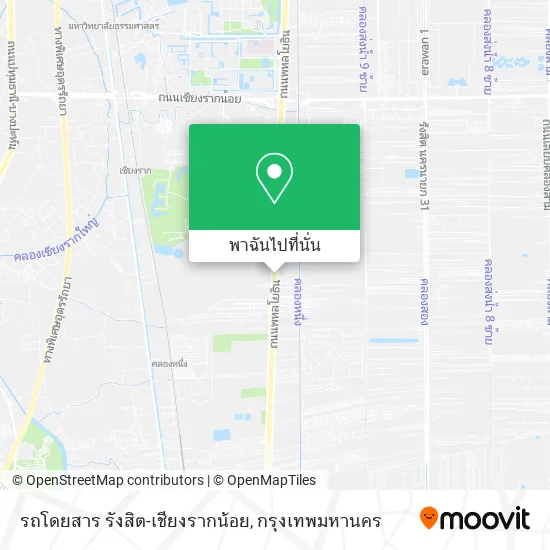 รถโดยสาร รังสิต-เชียงรากน้อย แผนที่