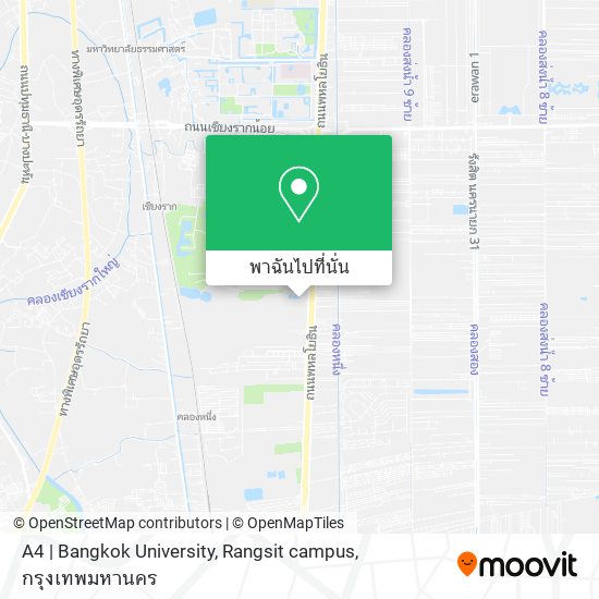 A4 | Bangkok University, Rangsit campus แผนที่