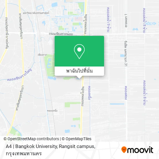A4 | Bangkok University, Rangsit campus แผนที่