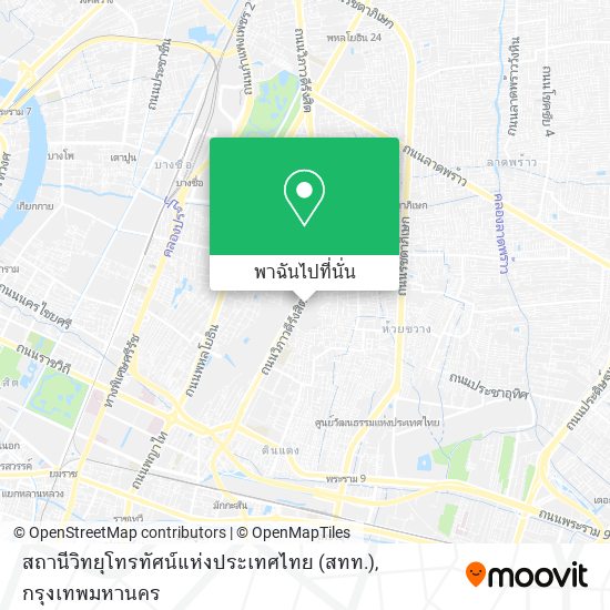สถานีวิทยุโทรทัศน์แห่งประเทศไทย (สทท.) แผนที่