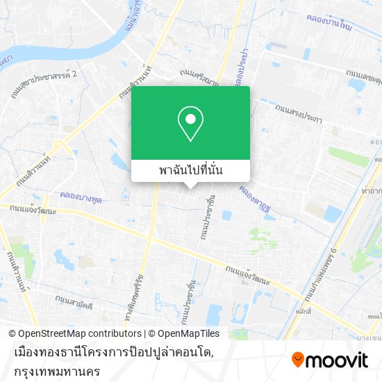 เมืองทองธานีโครงการป๊อปปูล่าคอนโด แผนที่