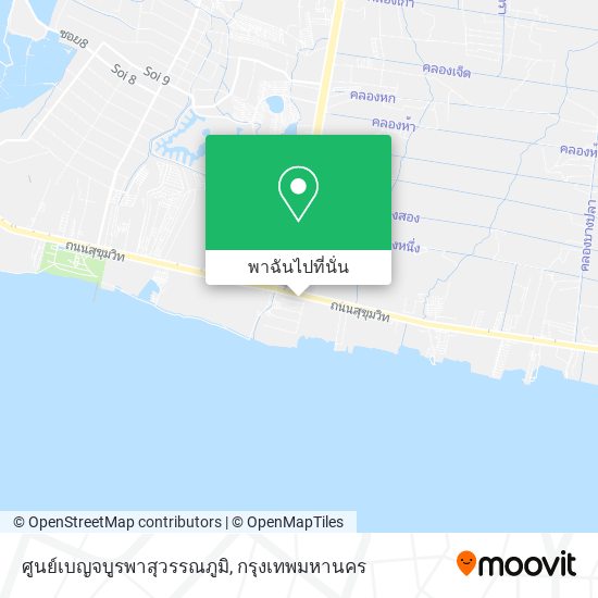 ศูนย์เบญจบูรพาสุวรรณภูมิ แผนที่