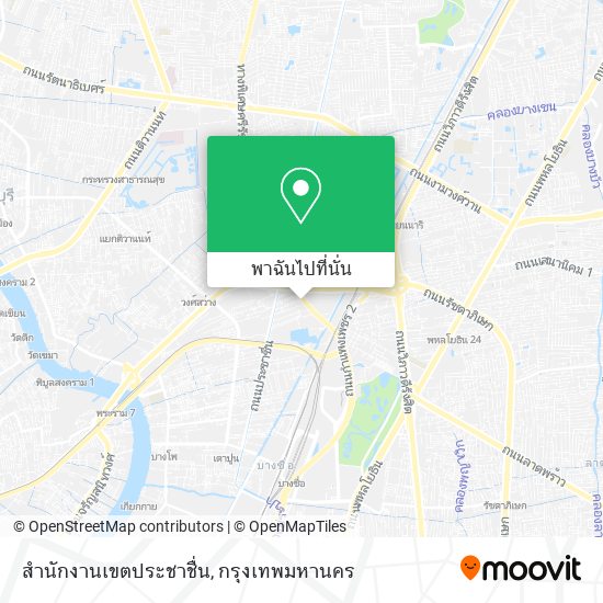 สำนักงานเขตประชาชื่น แผนที่