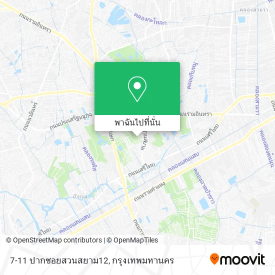 7-11 ปากซอยสวนสยาม12 แผนที่
