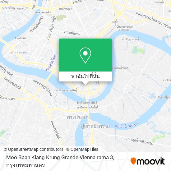 Moo Baan Klang Krung Grande Vienna rama 3 แผนที่