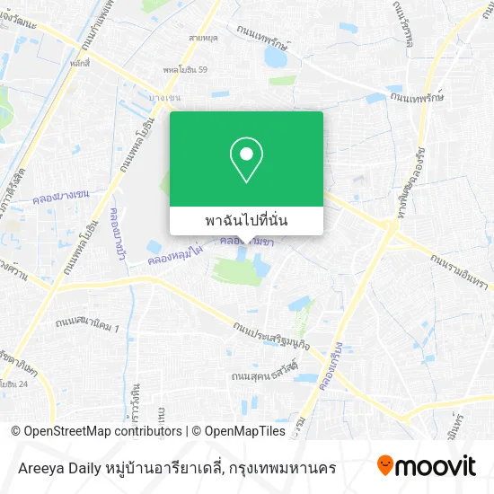 Areeya Daily หมู่บ้านอารียาเดลี่ แผนที่
