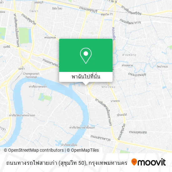 ถนนทางรถไฟสายเก่า (สุขุมวิท 50) แผนที่