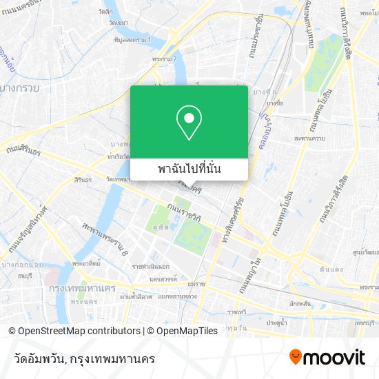 วัดอัมพวัน แผนที่