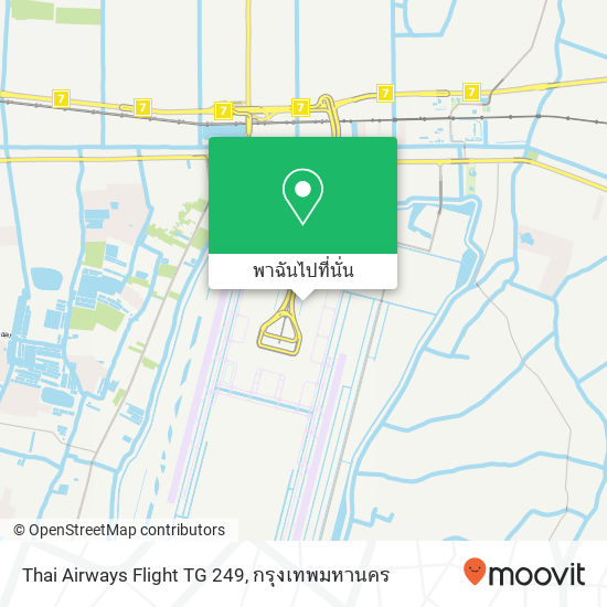 Thai Airways Flight TG 249 แผนที่