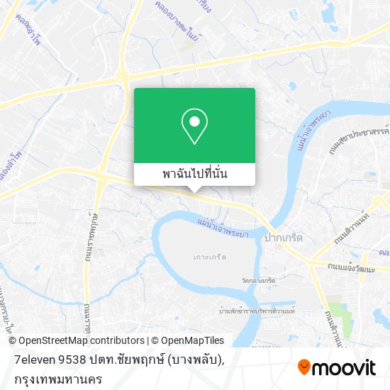 7eleven 9538 ปตท.ชัยพฤกษ์ (บางพลับ) แผนที่