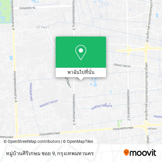 หมู่บ้านศิริเกษม ซอย 9 แผนที่