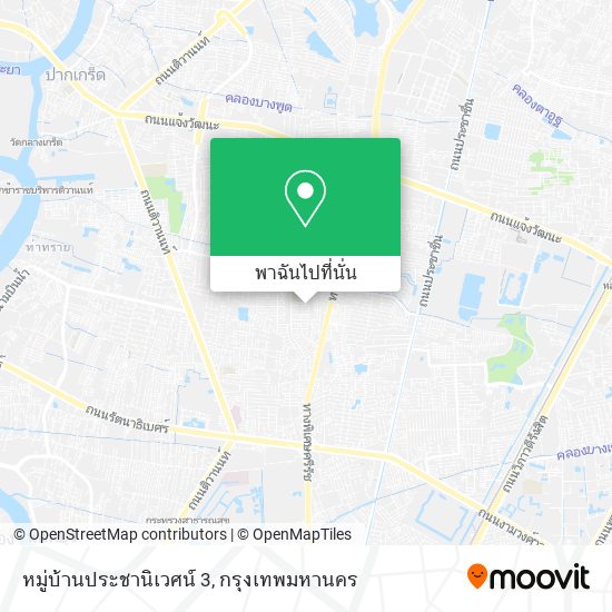 หมู่บ้านประชานิเวศน์ 3 แผนที่