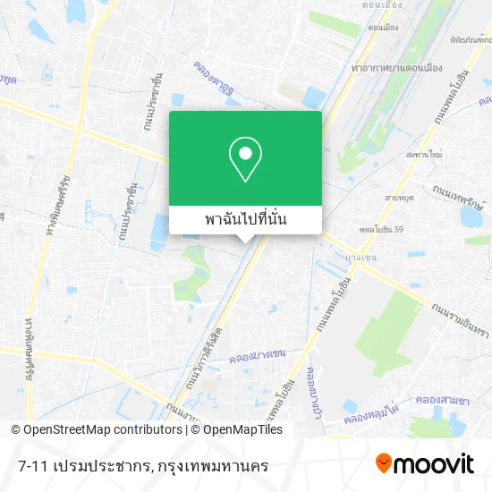 7-11 เปรมประชากร แผนที่
