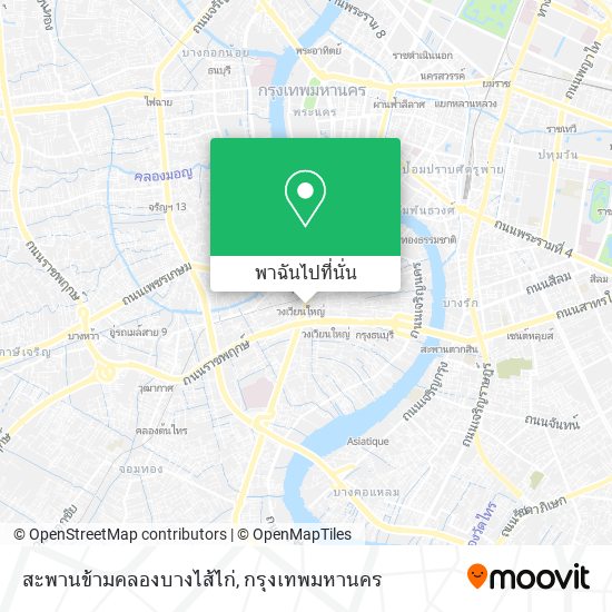 สะพานข้ามคลองบางไส้ไก่ แผนที่