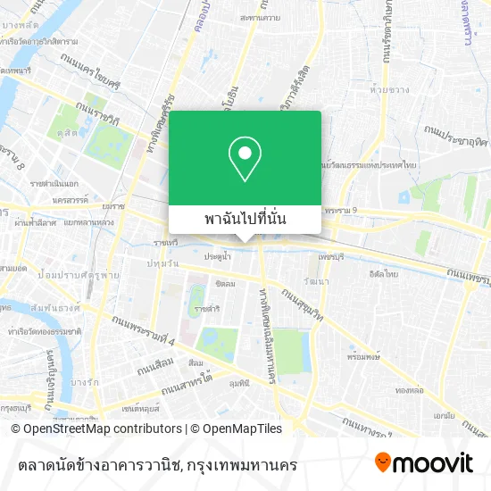 ตลาดนัดข้างอาคารวานิช แผนที่
