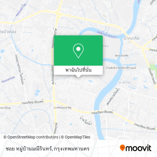 ซอย หมู่บ้านมณีรินทร์ แผนที่