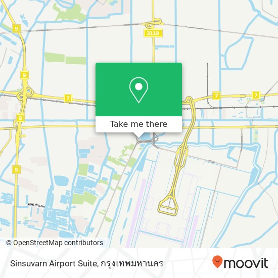 Sinsuvarn Airport Suite แผนที่