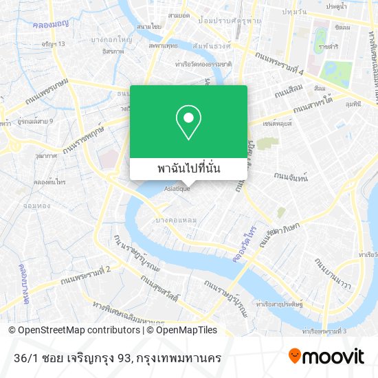 36/1 ซอย เจริญกรุง 93 แผนที่