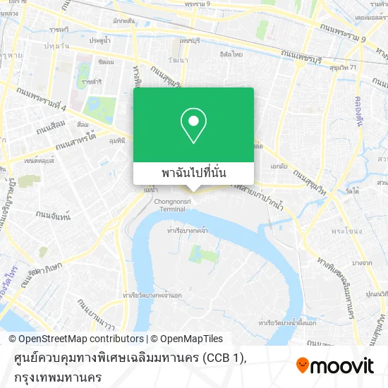 ศูนย์ควบคุมทางพิเศษเฉลิมมหานคร (CCB 1) แผนที่