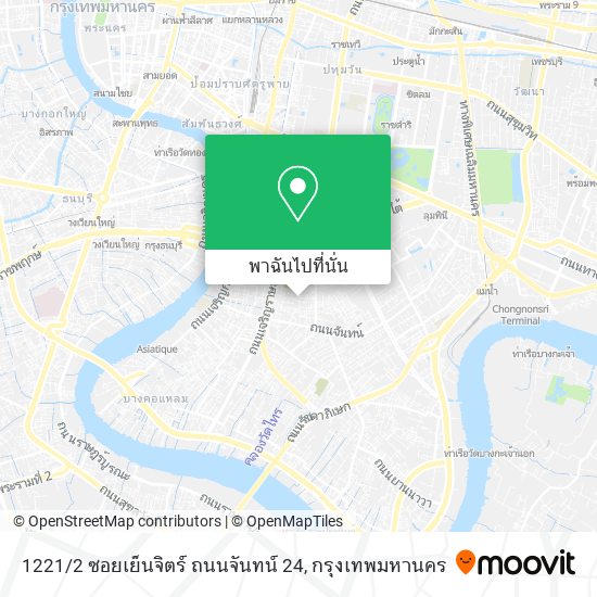 1221 / 2 ซอยเย็นจิตร์ ถนนจันทน์ 24 แผนที่