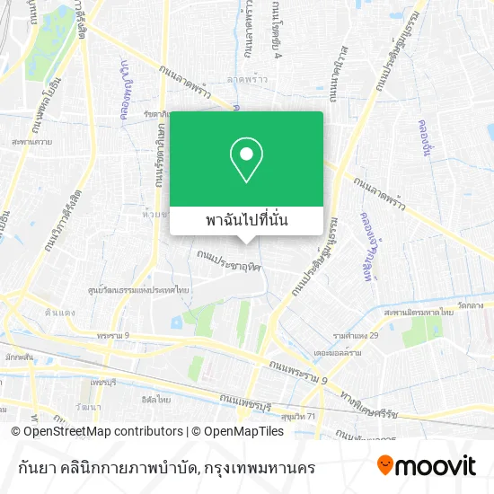 กันยา คลินิกกายภาพบำบัด แผนที่