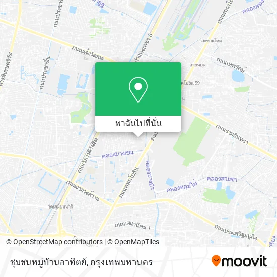 ชุมชนหมู่บ้านอาทิตย์ แผนที่