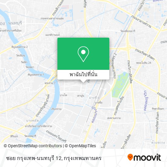 ซอย กรุงเทพ-นนทบุรี 12 แผนที่