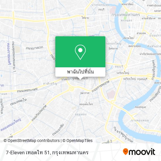7-Eleven เทอดไท 51 แผนที่