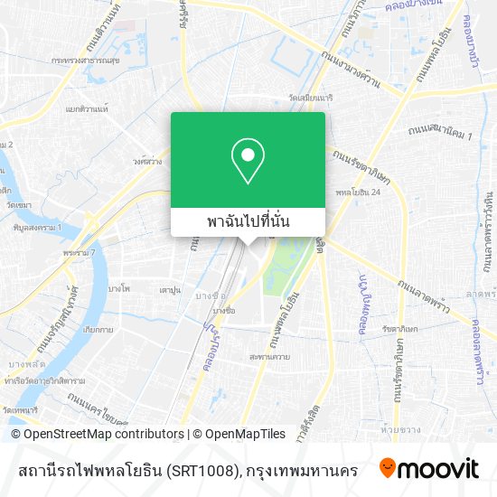 สถานีรถไฟพหลโยธิน (SRT1008) แผนที่