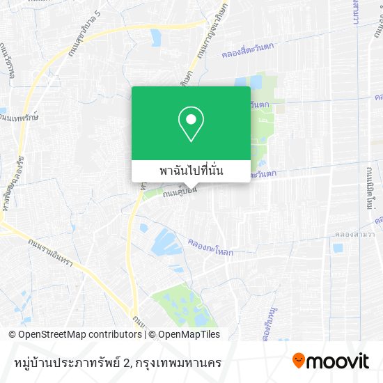 หมู่บ้านประภาทรัพย์ 2 แผนที่