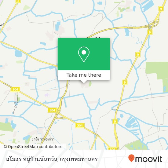 สโมสร หมู่บ้านนันทวัน แผนที่