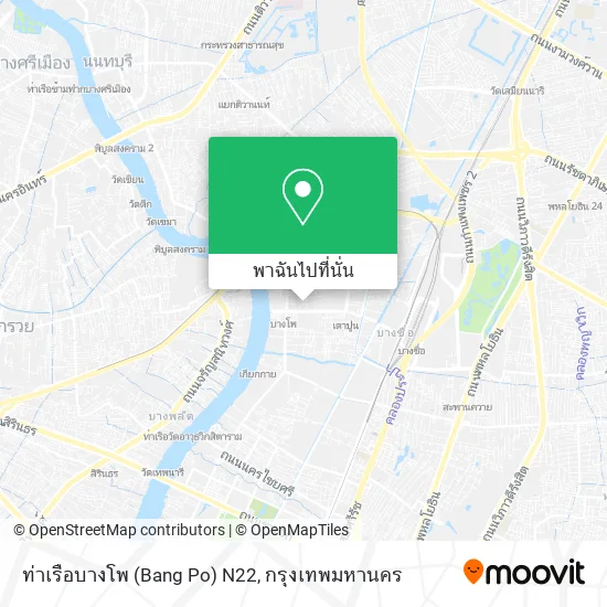 ท่าเรือบางโพ (Bang Po) N22 แผนที่