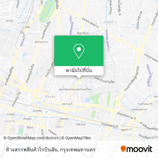 ห้างสรรพสินค้าโรบินสัน แผนที่