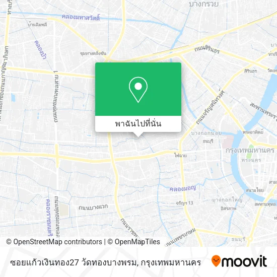 ซอยแก้วเงินทอง27 วัดทองบางพรม แผนที่