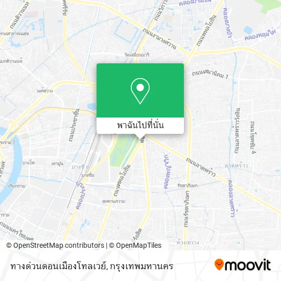 ทางด่วนดอนเมืองโทลเวย์ แผนที่